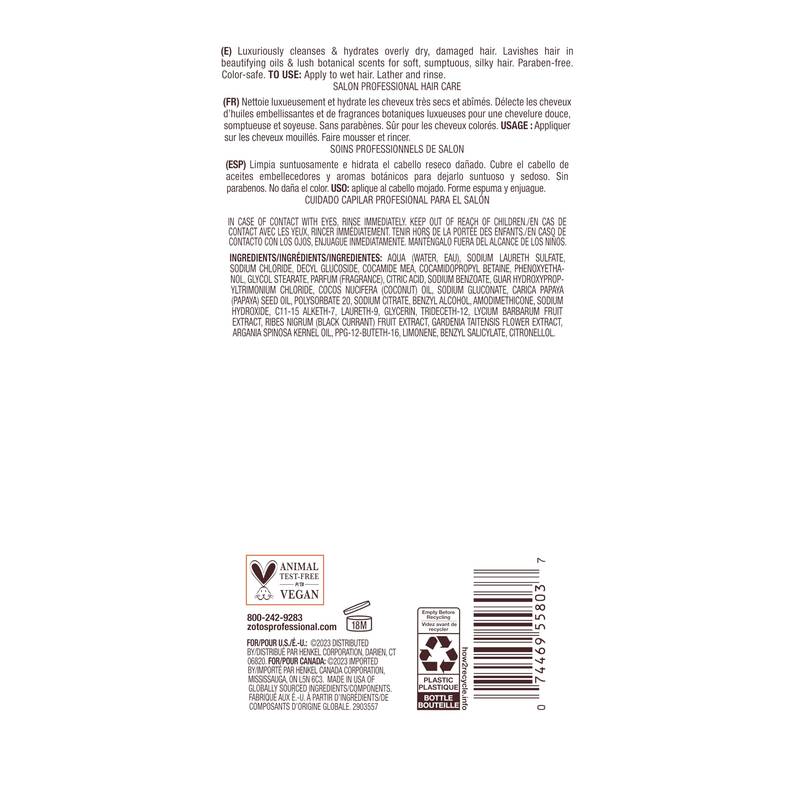 Bain de Terre bottle with tropical props suggesting fresh scented experience