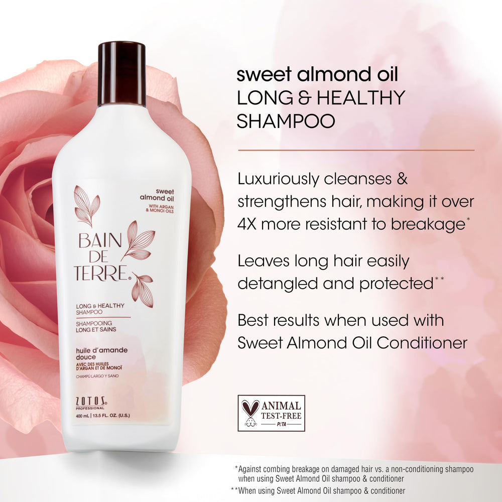 Bain de Terre pump and label close-up, helps shoppers read ingredients clearly