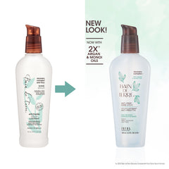 Bain de Terre texture close-up displaying lightweight serum for smooth shine