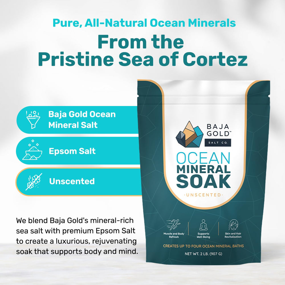 Baja Gold bath scene with tub and product showing easy at-home ritual benefit