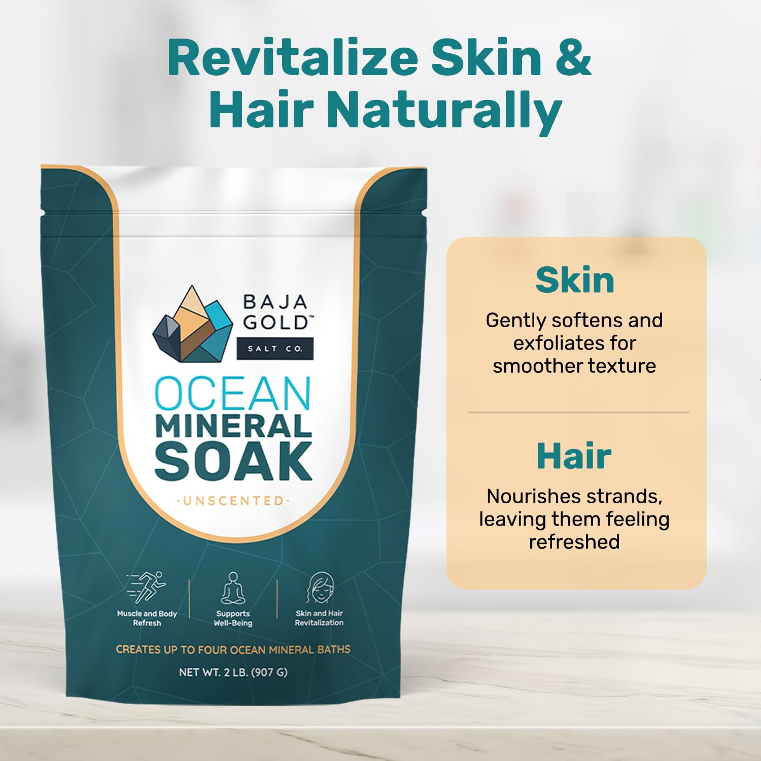 Baja Gold DIY scrub ingredients laid out showing versatile skincare benefit
