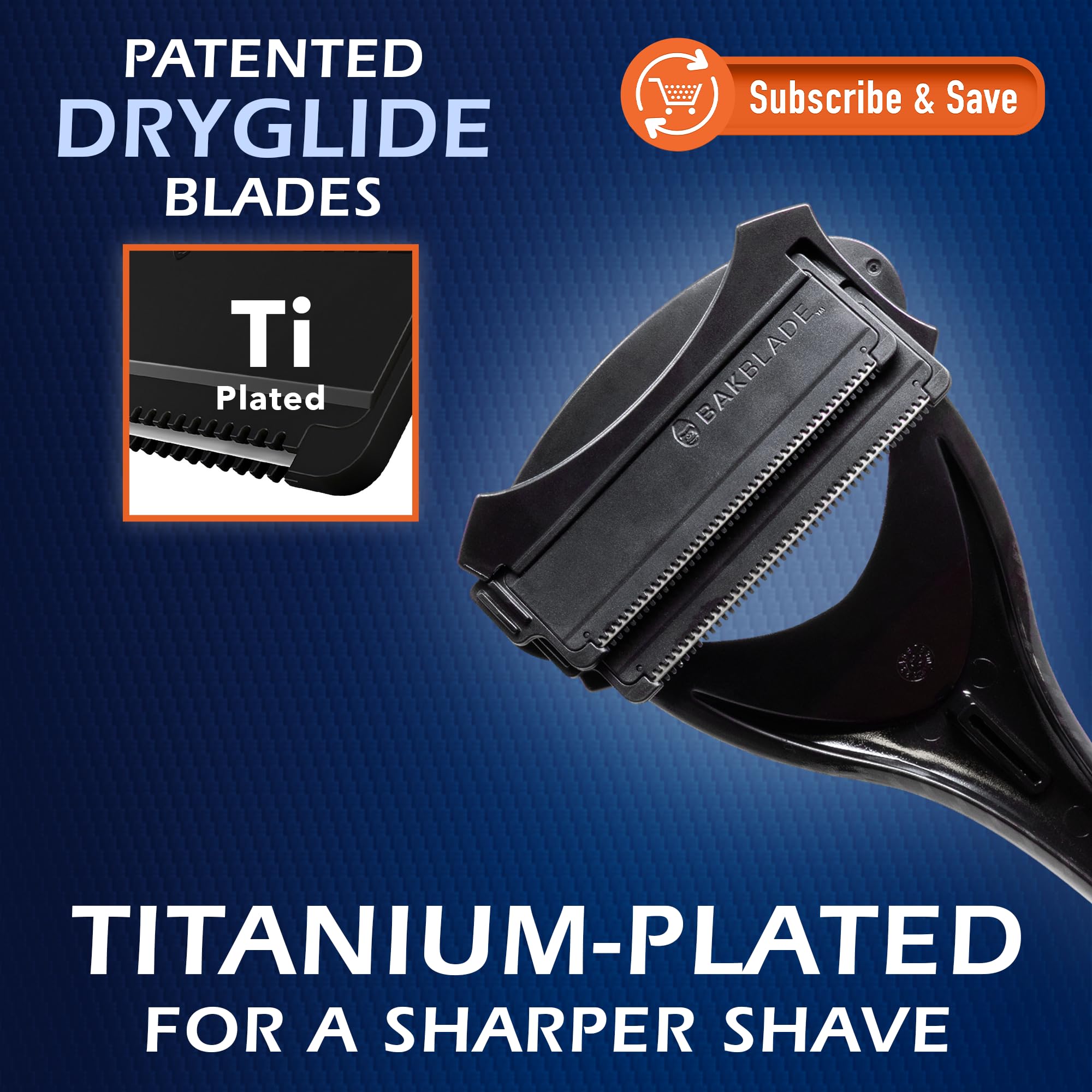 BAKBLADE close-up of ergonomic handle for secure grip and extended reach