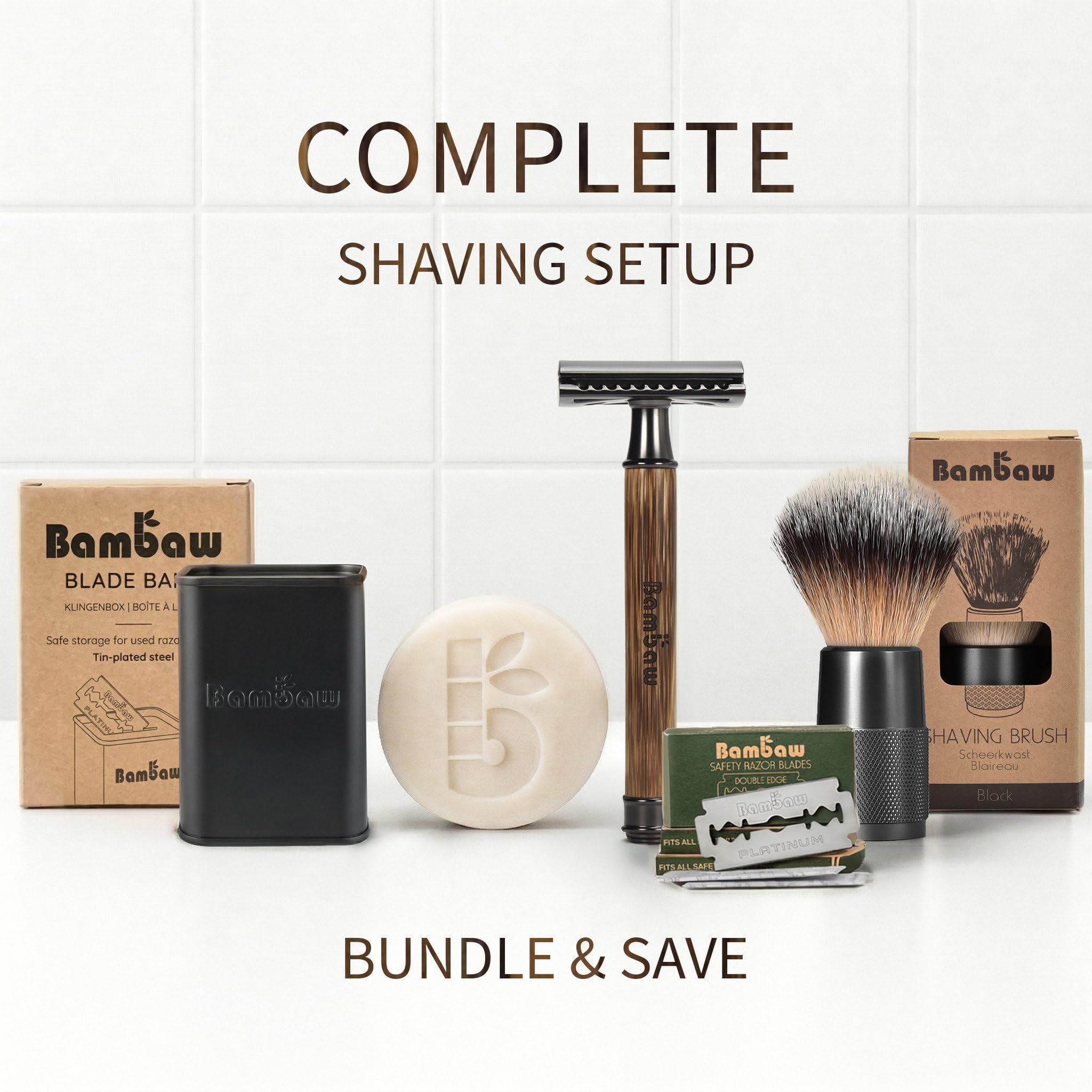 Bambaw package with five replacement blades illustrating cost-saving supply