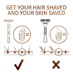 Bambaw razor in hand demonstrating slim size and control benefit