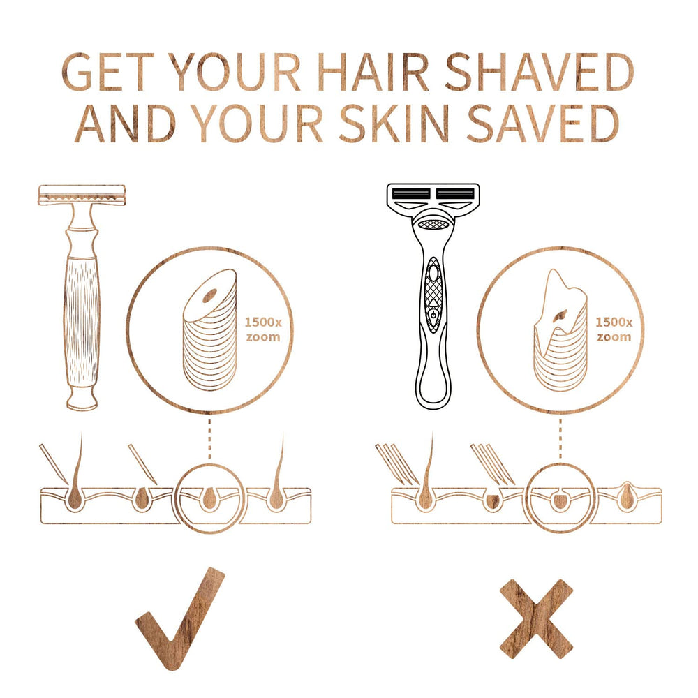 Bambaw razor in hand scale comparison demonstrating comfortable control