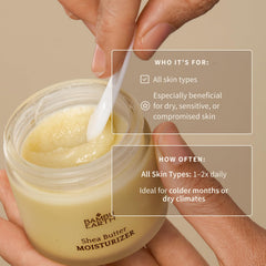 BAMBU EARTH balm melting on fingertips for easy application