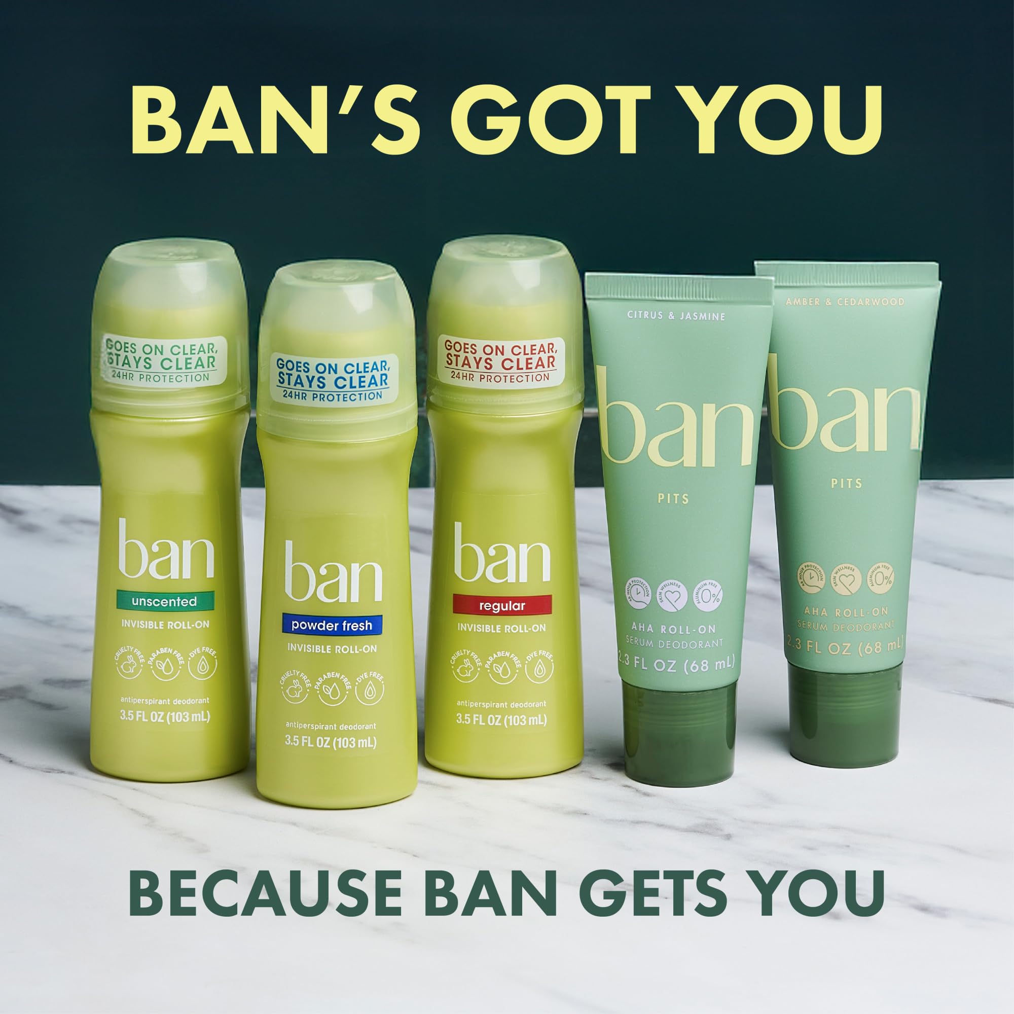 Ban roll-on on dresser in morning routine showing everyday readiness