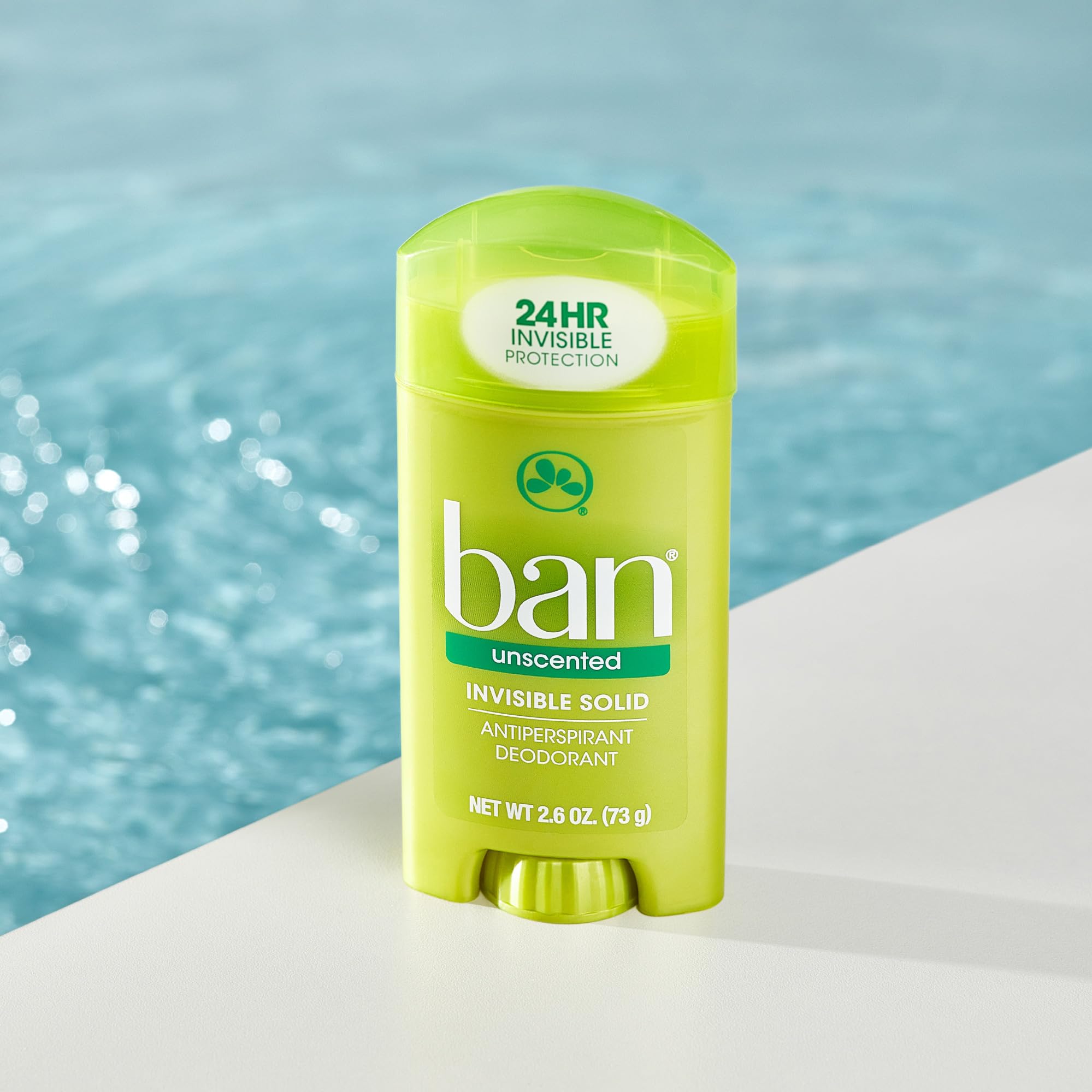 Ban silky solid texture close-up illustrating smooth application benefit