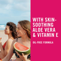 Banana Boat back label ingredients view highlighting Aloe Vera benefit