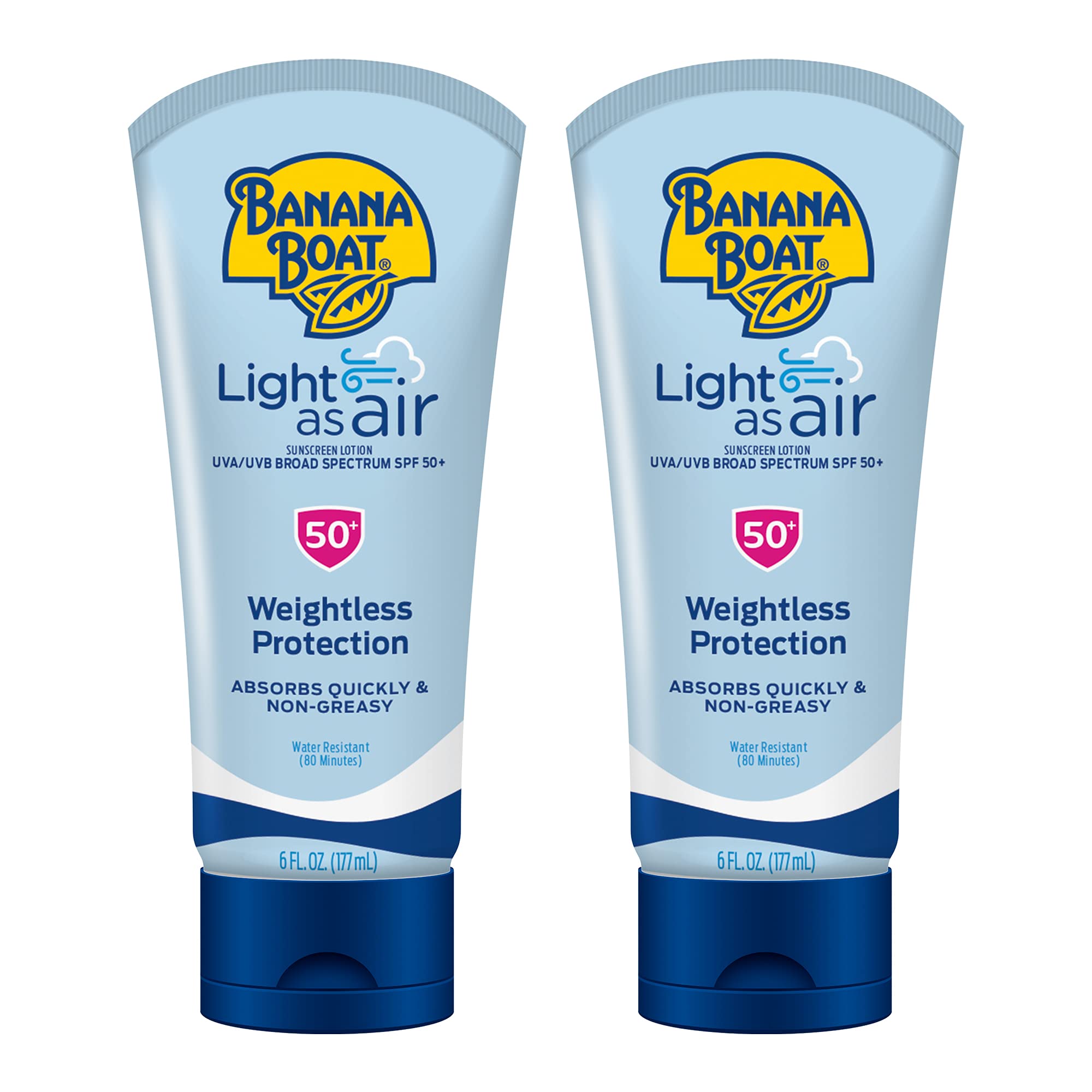 Banana Boat front packaging showing SPF 50 for reliable protection