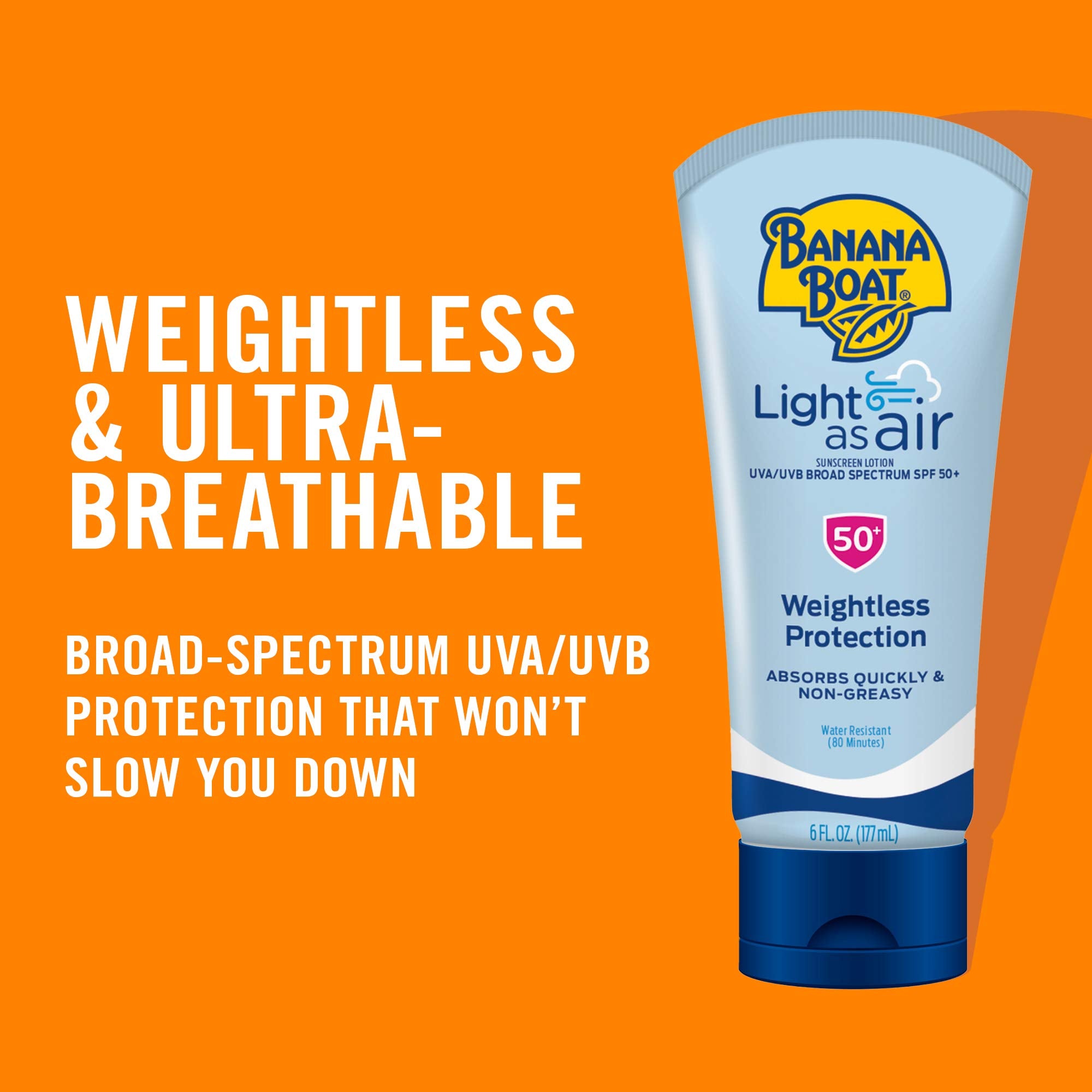 Banana Boat lotion pumping out lightweight texture for fast absorption