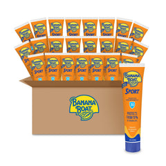 Banana Boat Sport Ultra front view showing SPF 30 and travel pack benefit