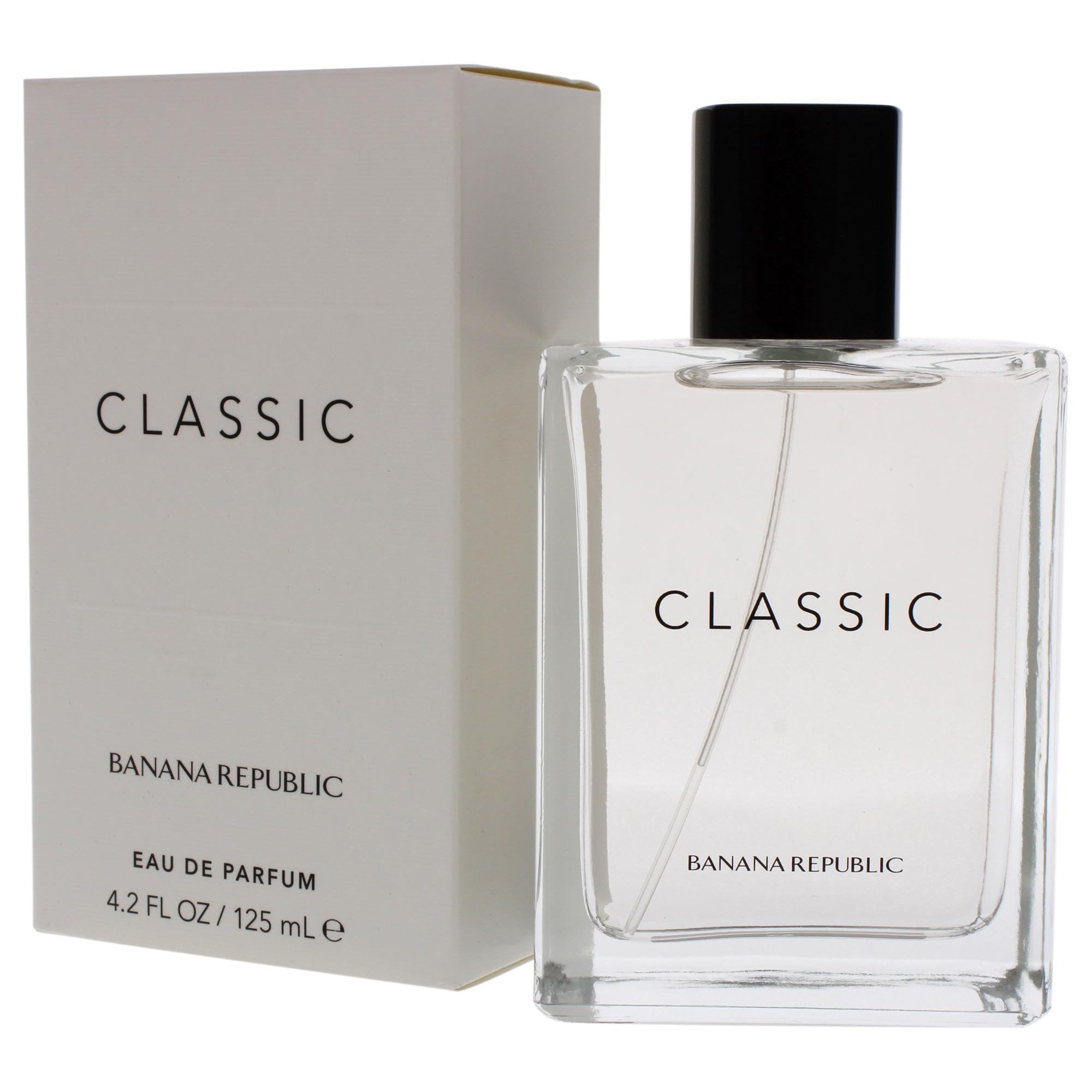 Banana Republic Classic on vanity with clothing suggesting versatile everyday wear