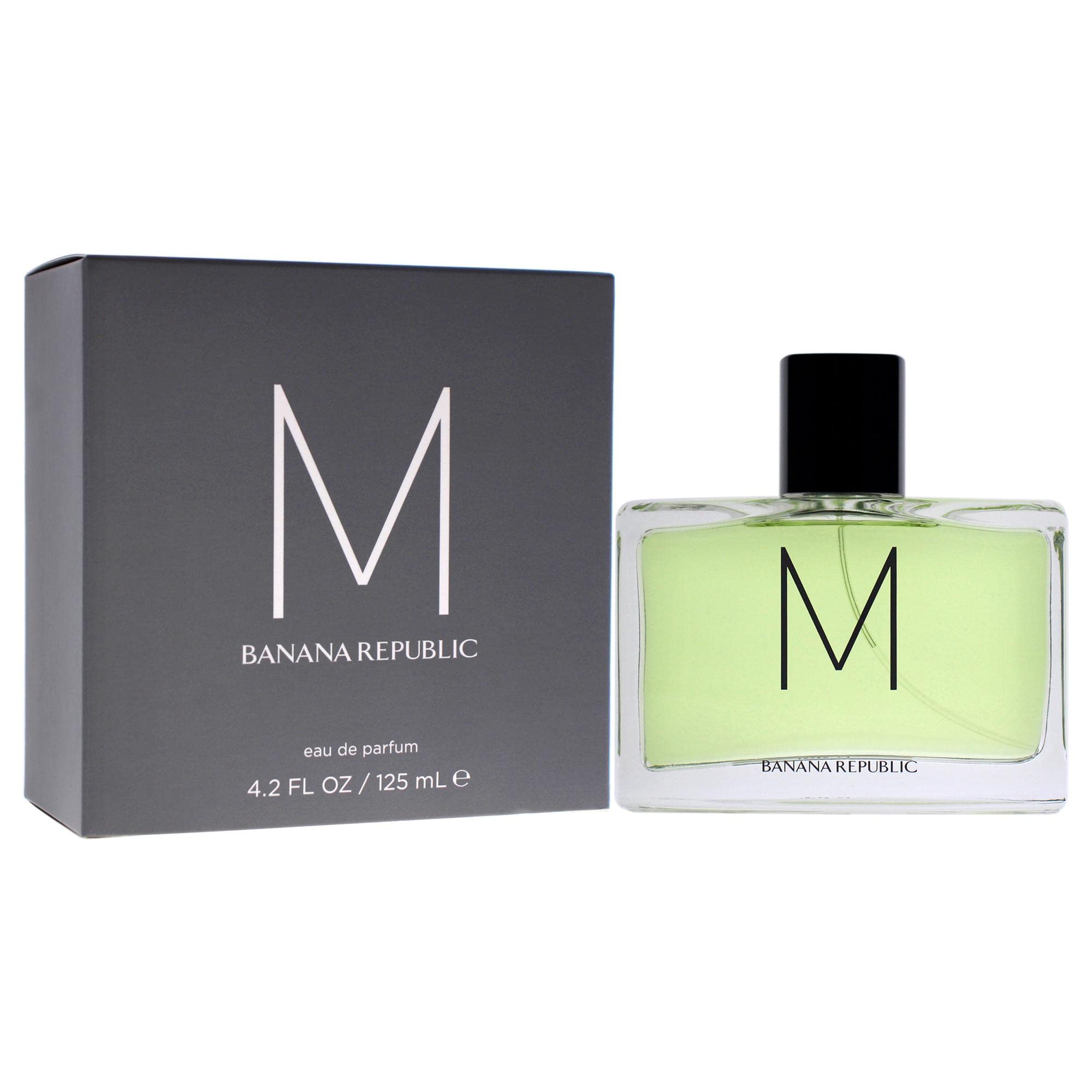 BANANA REPUBLIC spray applied to a man's wrist, demonstrating casual daytime use and subtle projection