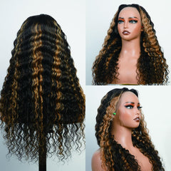 bangjazz wig on mannequin styled to show ombré color benefit