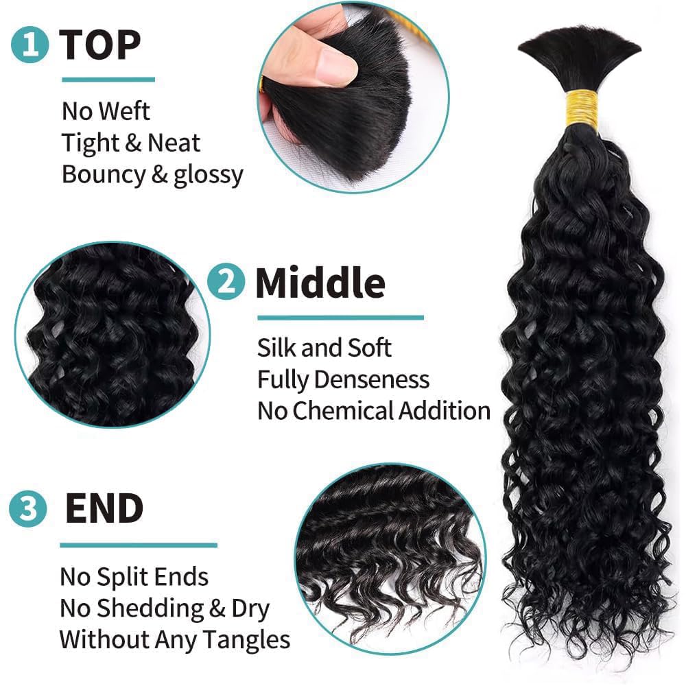 Bangxunk closeup of bundle texture revealing soft waves and easy braiding feel