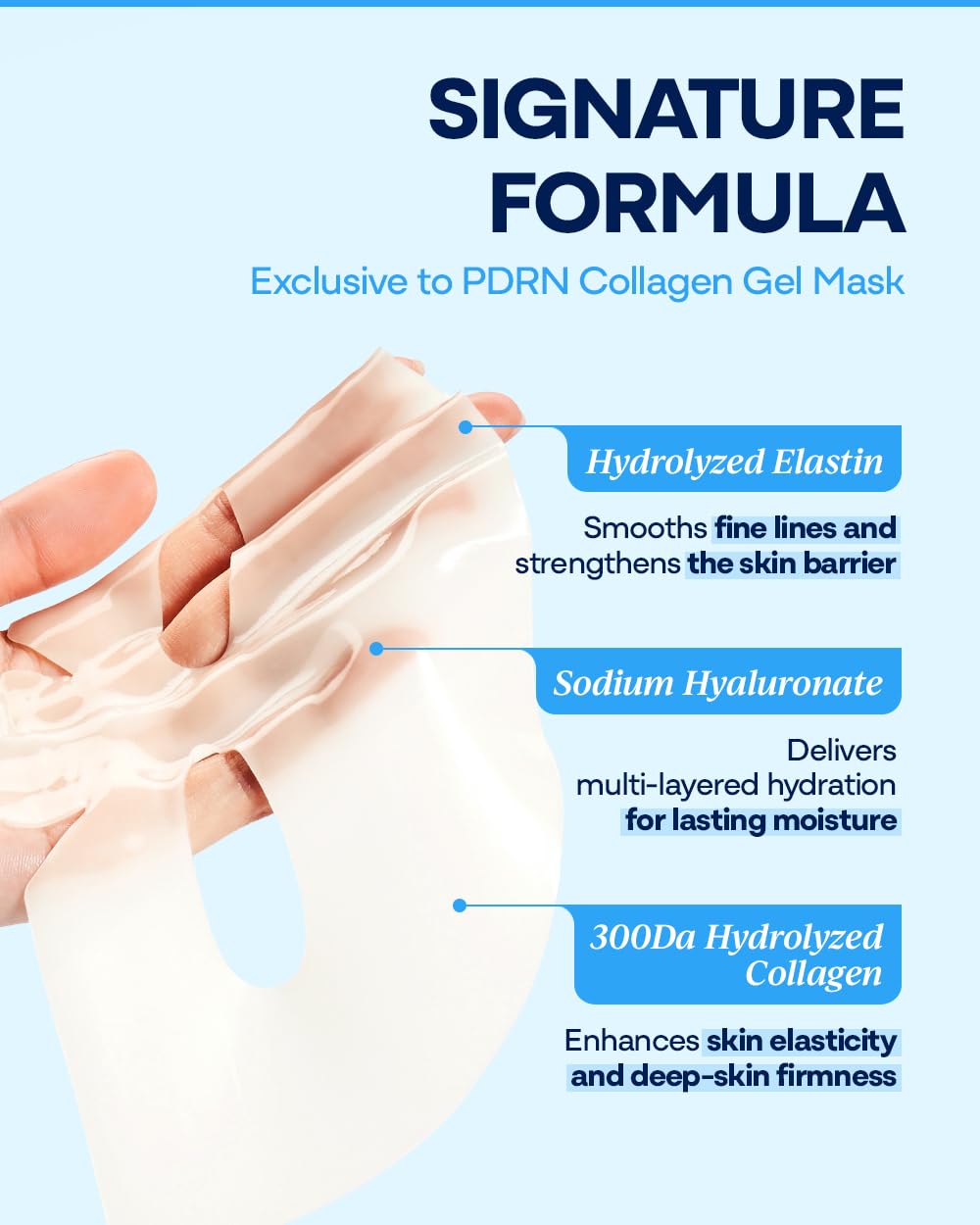 Bano ingredient panel label highlighting BIOME PDRN and sodium hyaluronate