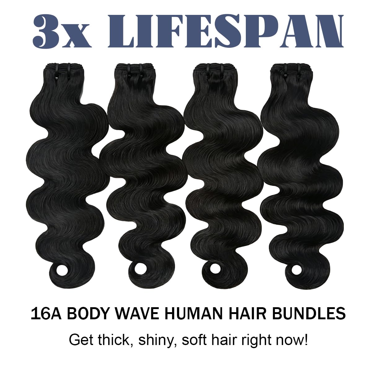 BaodanHair double machine weft seam detail showing secure stitching benefit of reduced shedding