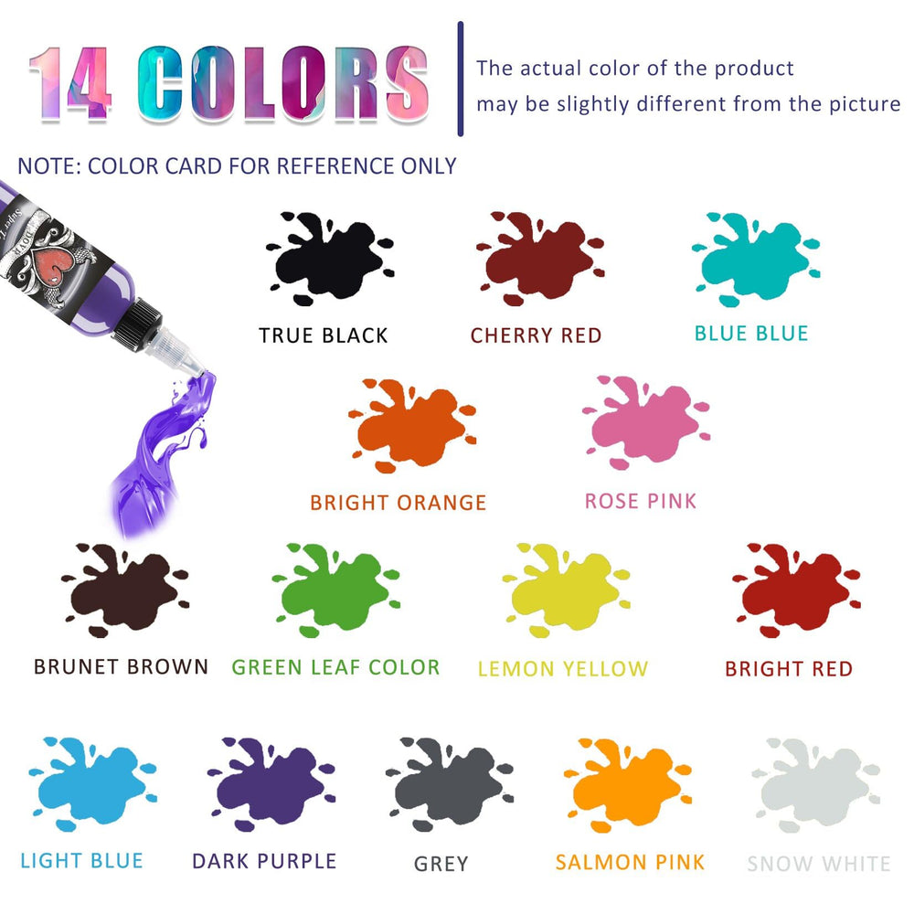 BAODELI palette swatches showing mixed hues for accurate color planning