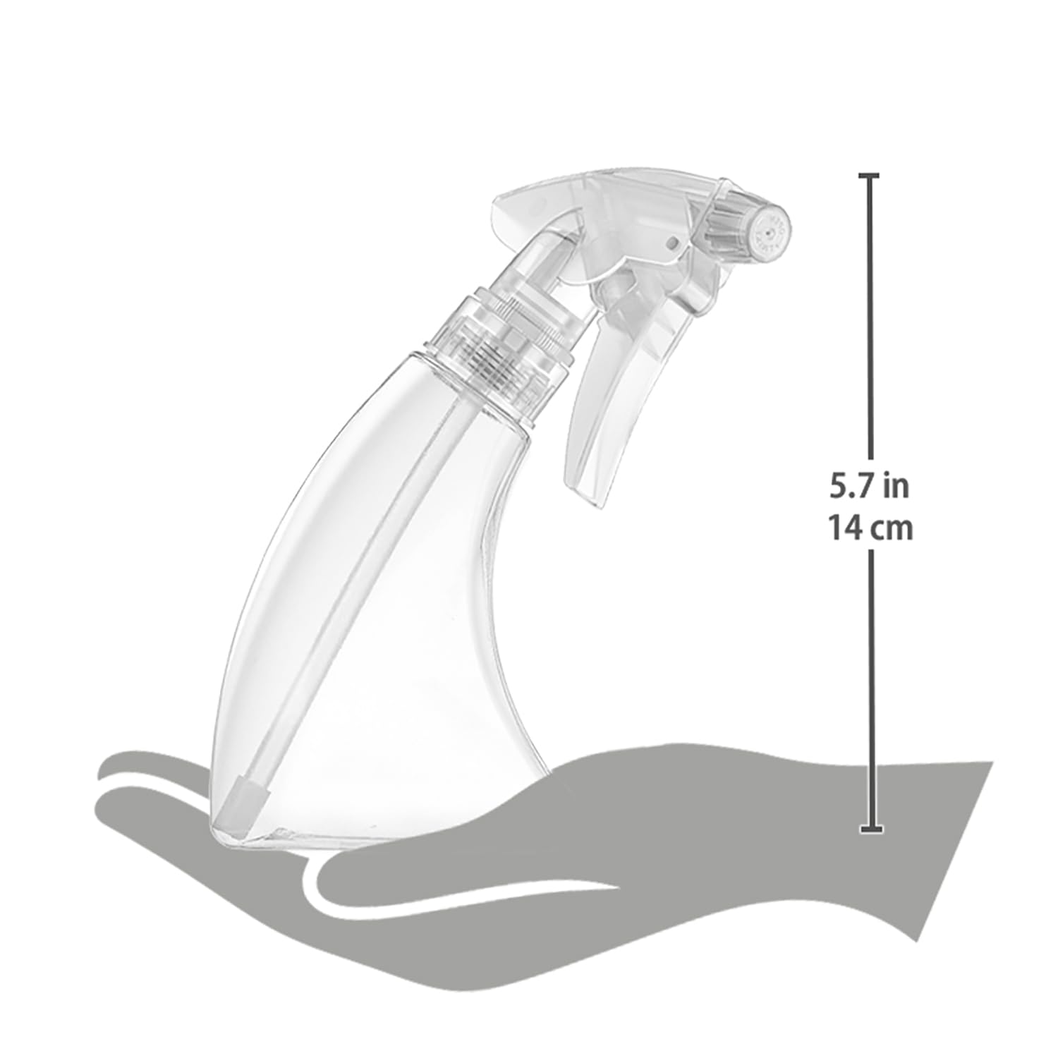 Bar5F transparent bottle showing liquid level for accurate refills