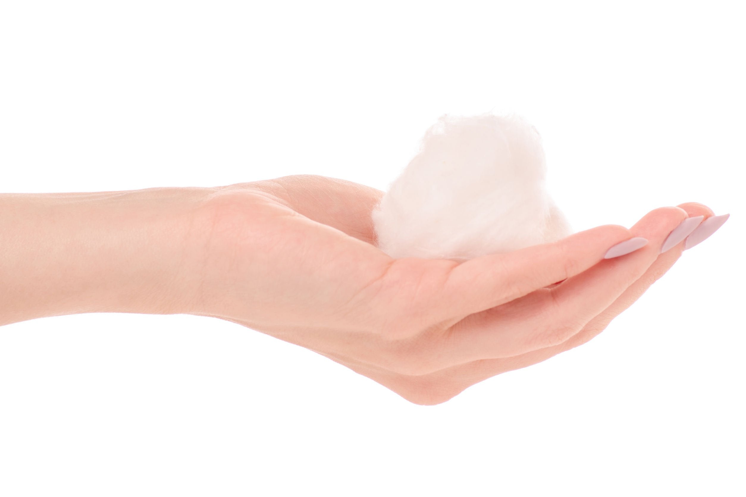 BAR5F cotton fiber closeup highlighting thick, soft texture and high absorbency