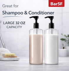 Bar5F wide neck opening top view for quick, mess-free refills