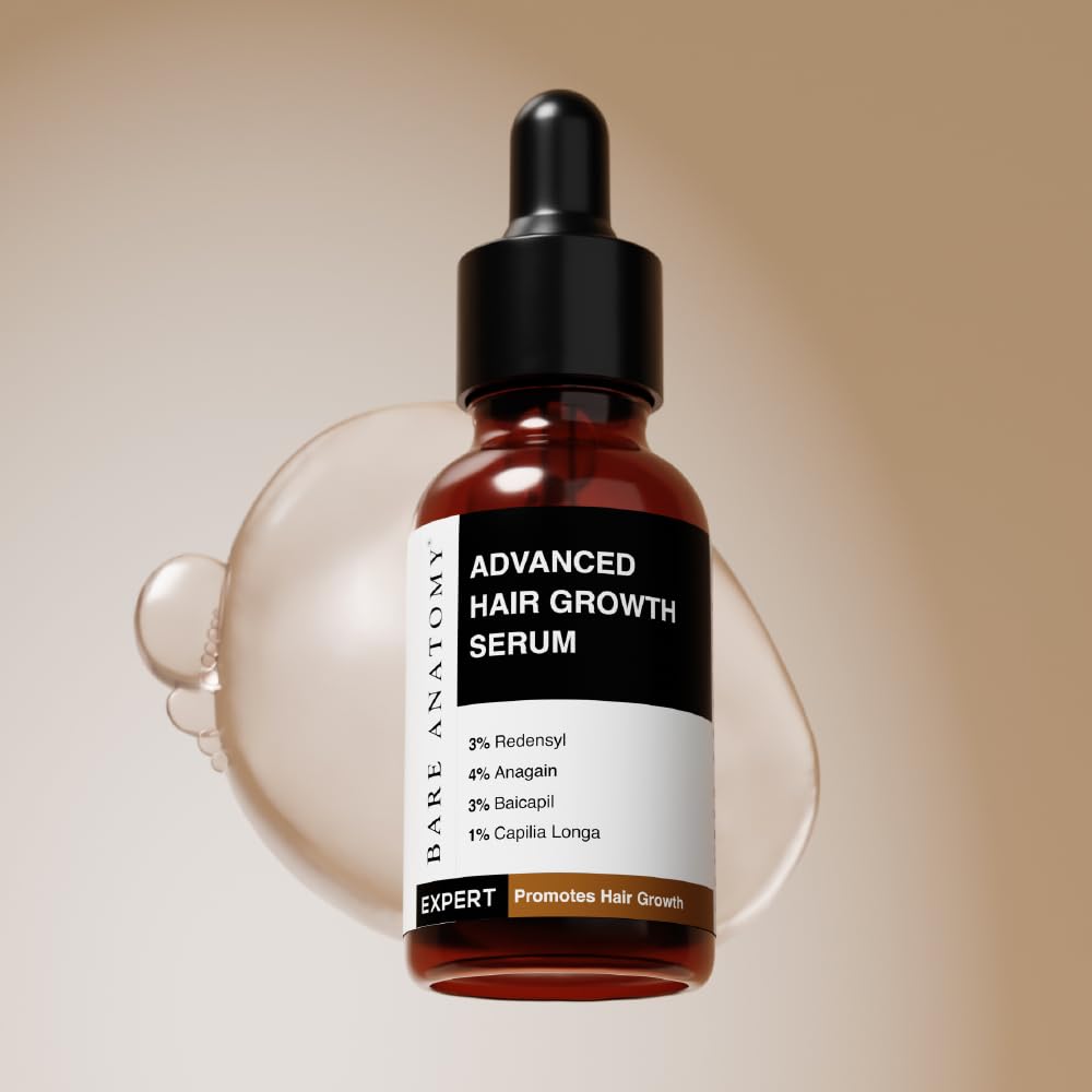 Bare Anatomy amber dropper bottle close-up highlighting easy dosing