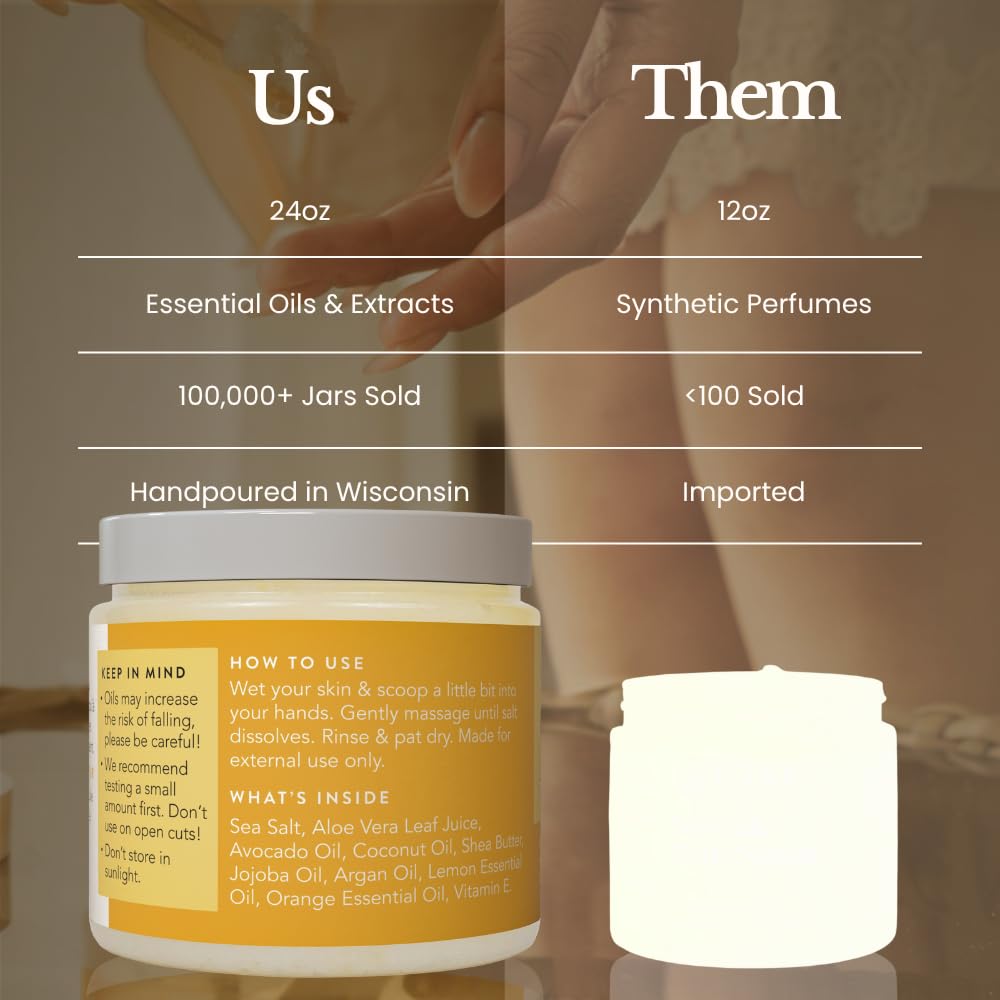 Bare Botanics jar styled on bathroom shelf suggesting daily use