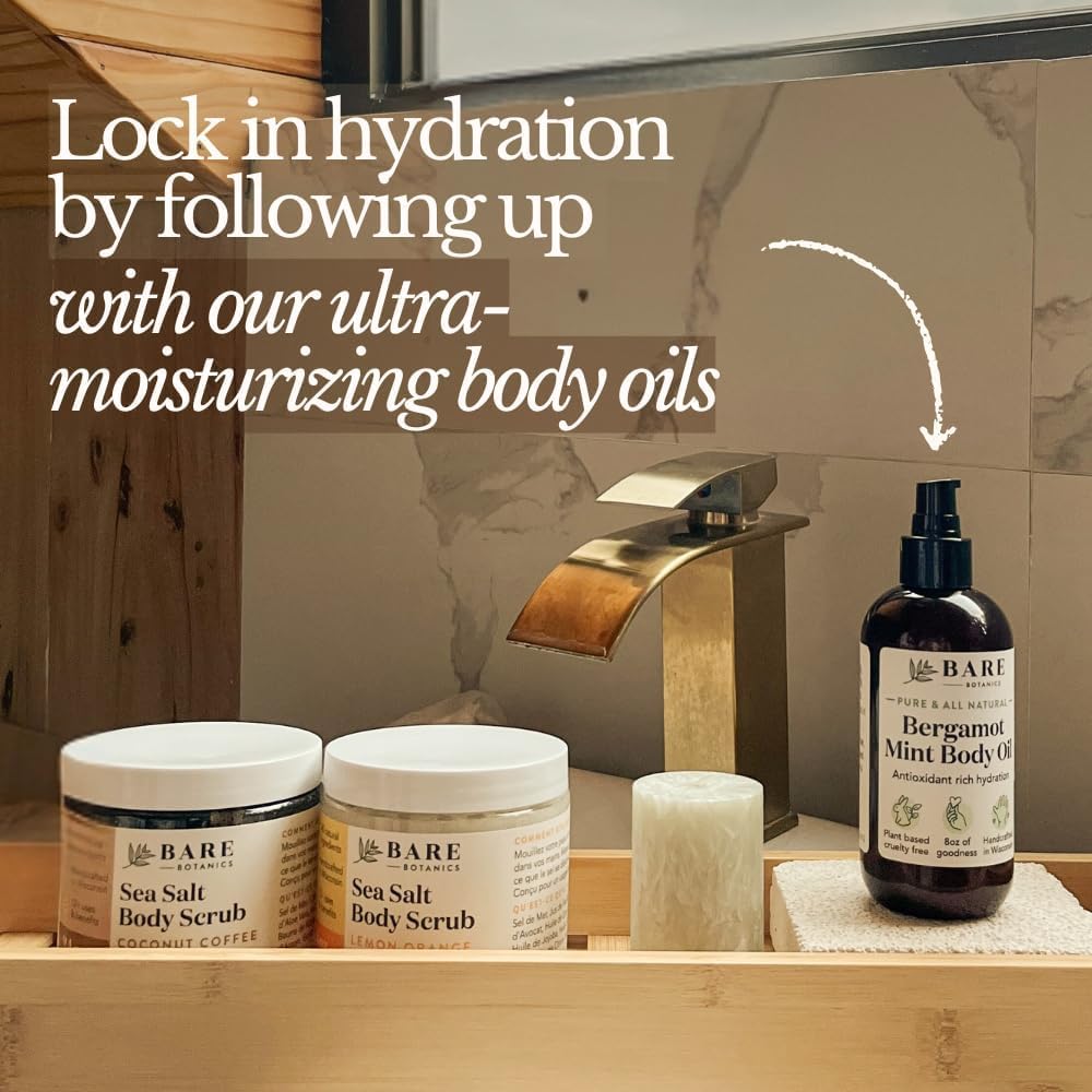 Bare Botanics team hand-pouring scrub in Wisconsin showing small-batch care