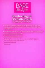 Bare Boutique bath scene with beads melting in tub, creating a relaxing aromatic soak