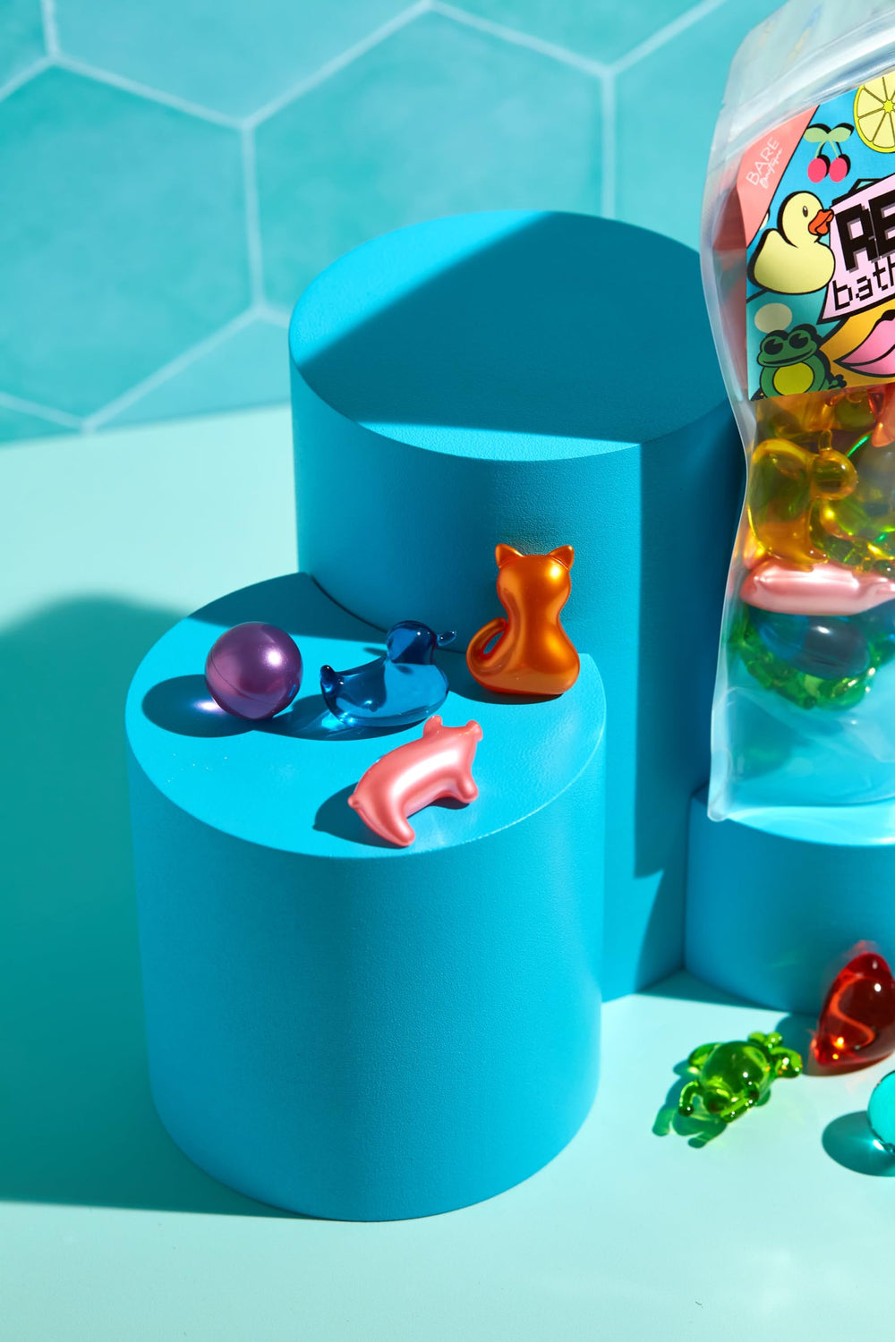 Bare Boutique assorted shapes on a hand for scale, highlights variety and playful gifting
