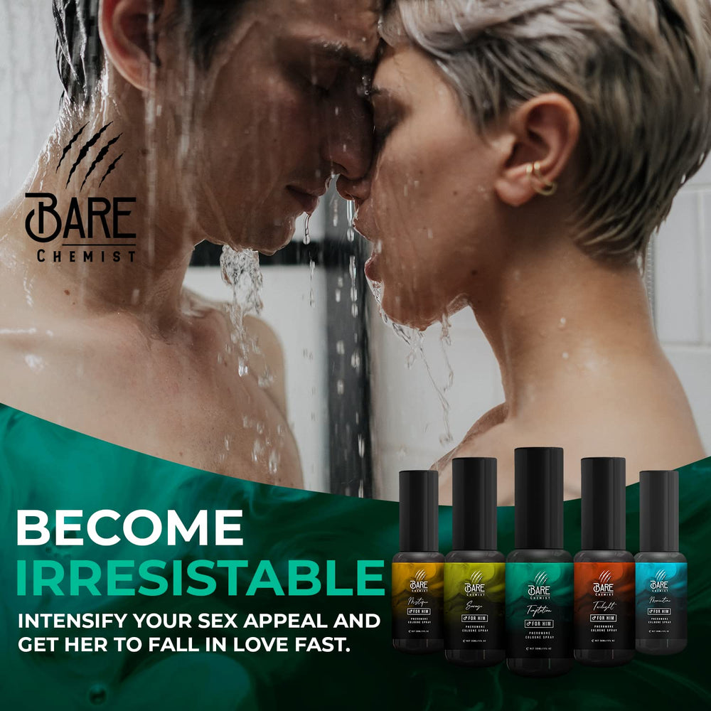 Bare Chemist cologne on a man in evening setting enhancing social confidence benefit