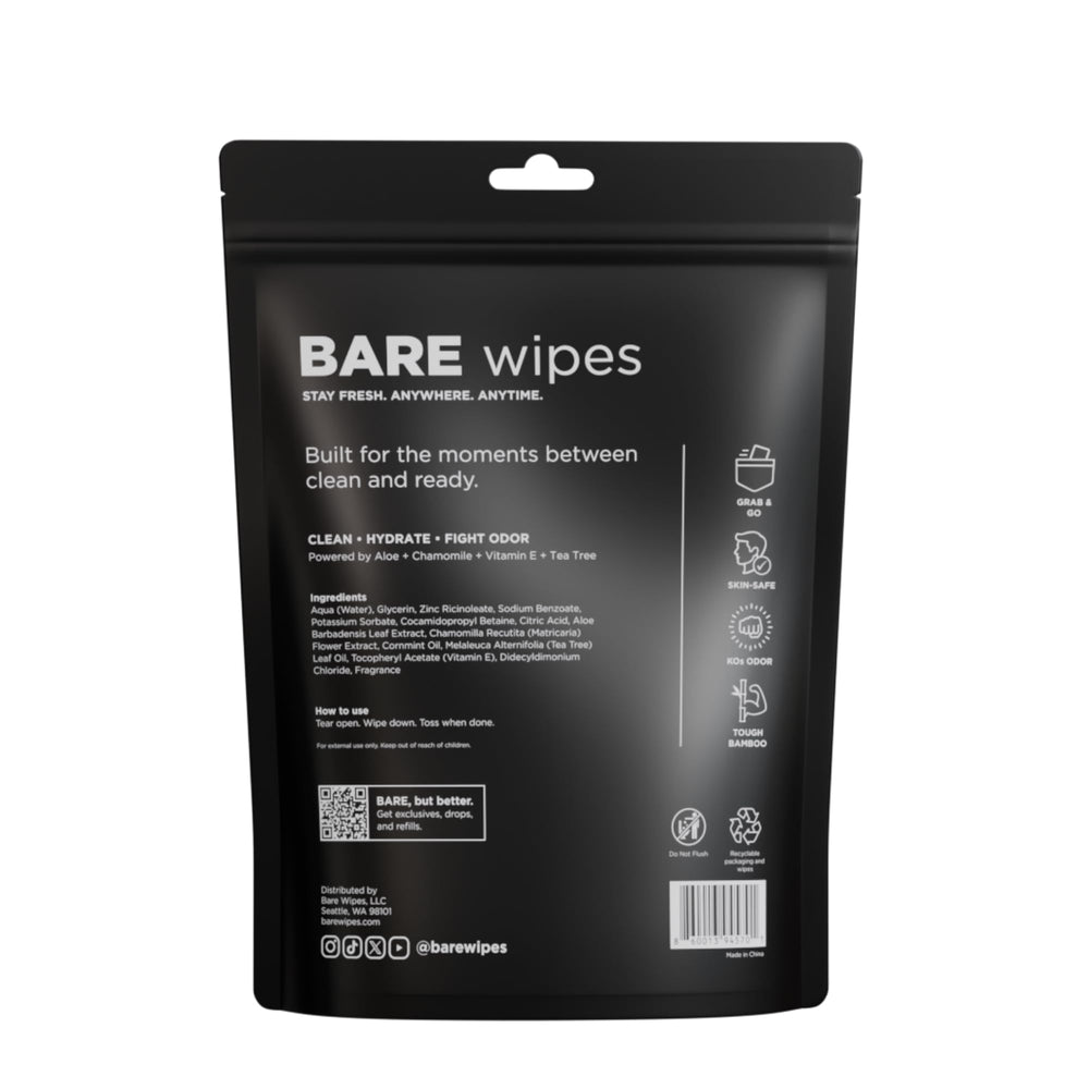 BARE Wipes bamboo fiber macro emphasizing plant-based sustainability