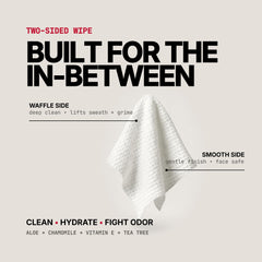 BARE Wipes single wipe pulled from pack demonstrating easy dispensing