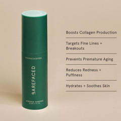 Barefaced pump detail highlighting easy, mess-free dispensing benefit