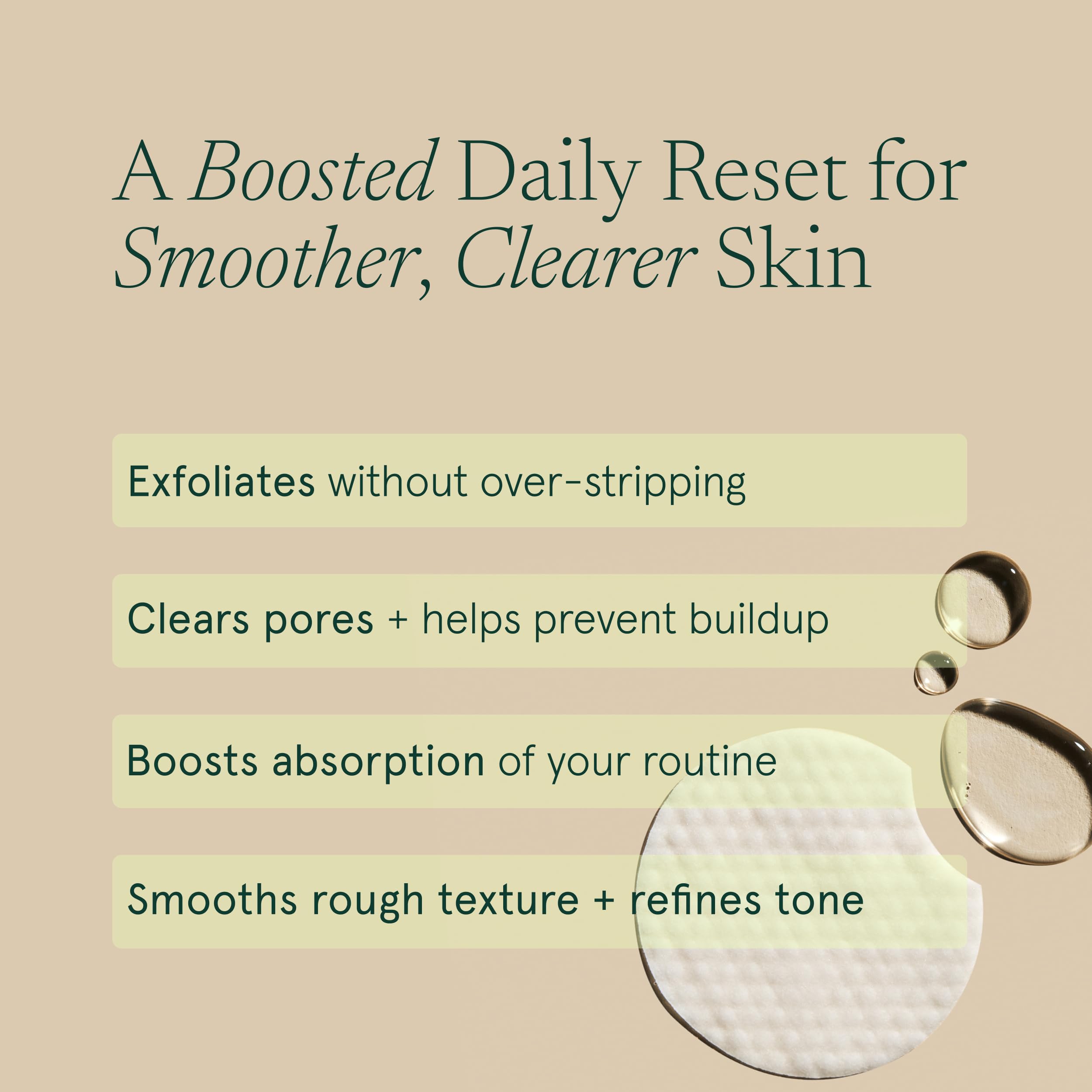 Hand applying Barefaced pad to cheek demonstrating fast, no-mess use