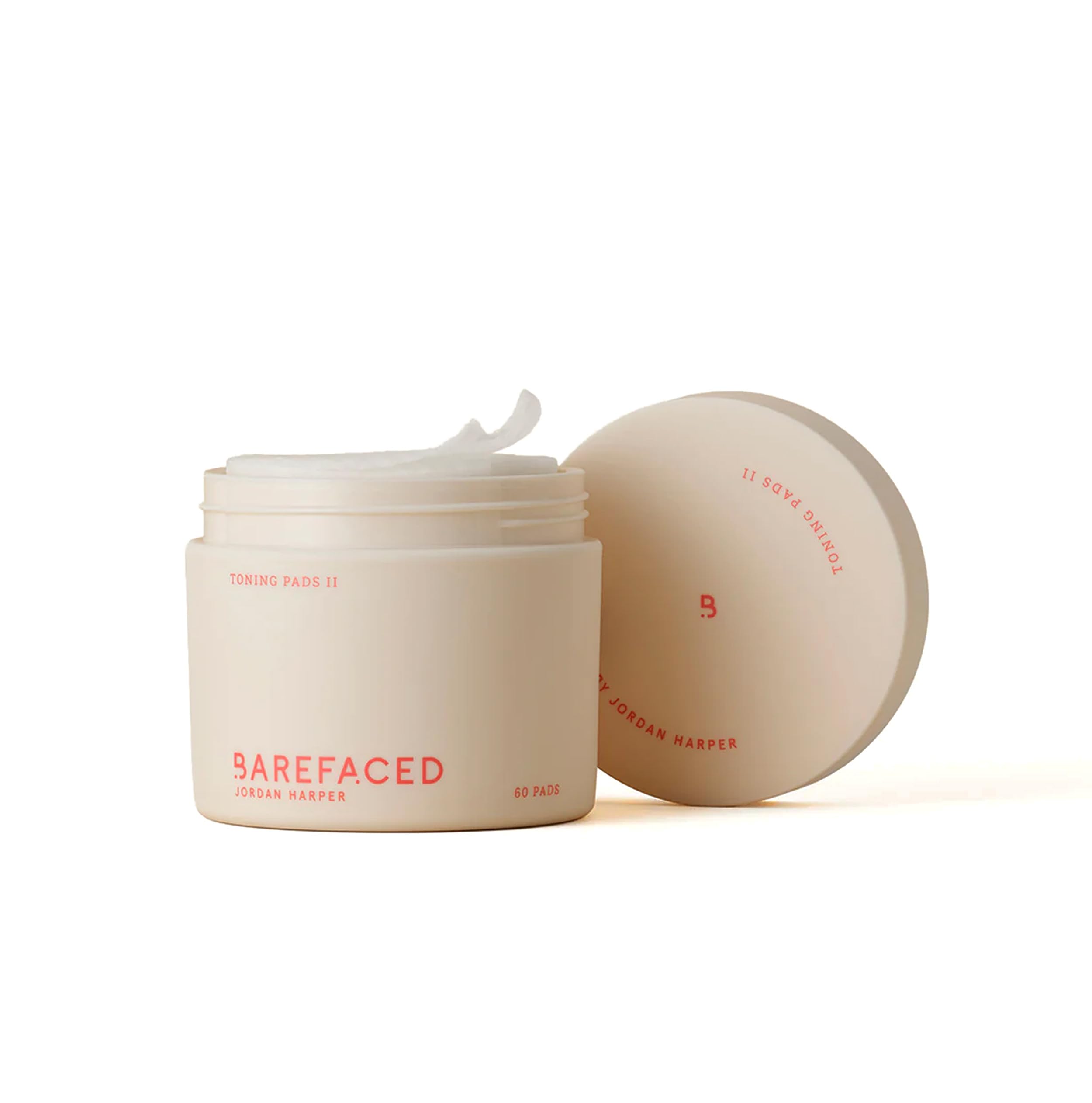 Barefaced front packaging showing 60 pads and product clarity benefit