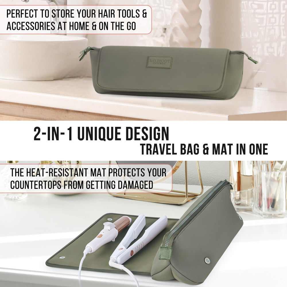 BAREFOOT CARIBOU elastic bands with hair clips kept neat and accessible