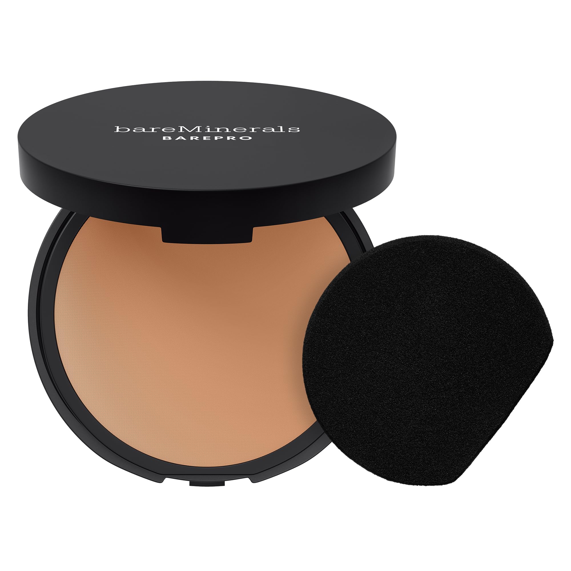 bareMinerals compact front view showing shade and sleek design for easy touch-ups