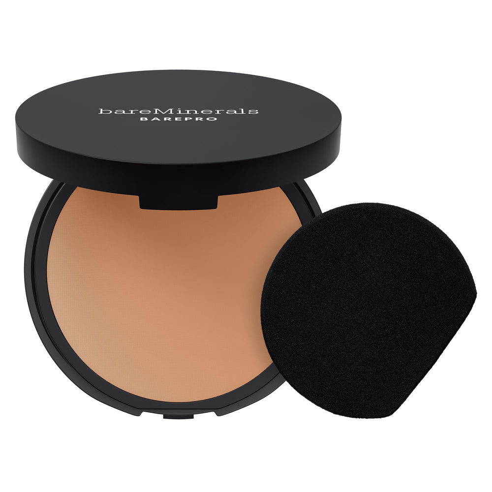 bareMinerals compact front view showing shade and sleek design for easy touch-ups