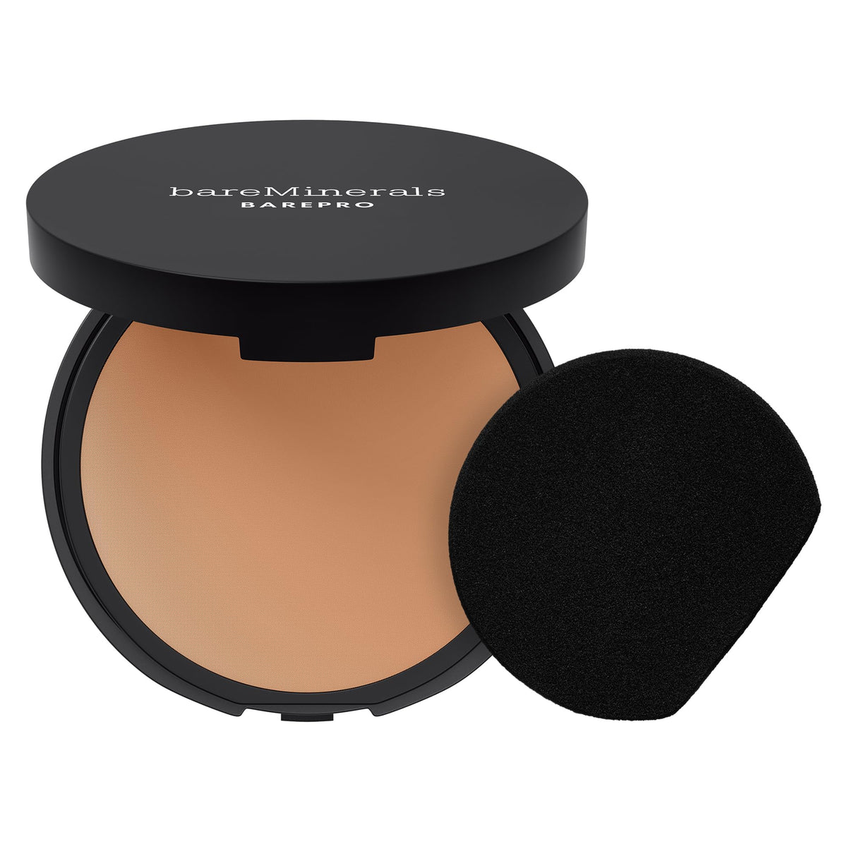 bareMinerals compact front view showing shade and sleek design for easy touch-ups