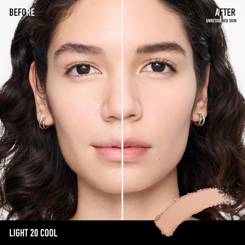 bareMinerals compact open with included sponge ready for quick touch-ups and easy application