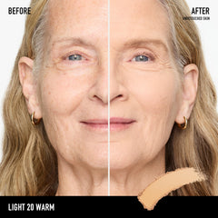 bareMinerals compact open revealing pressed powder and pan for easy application