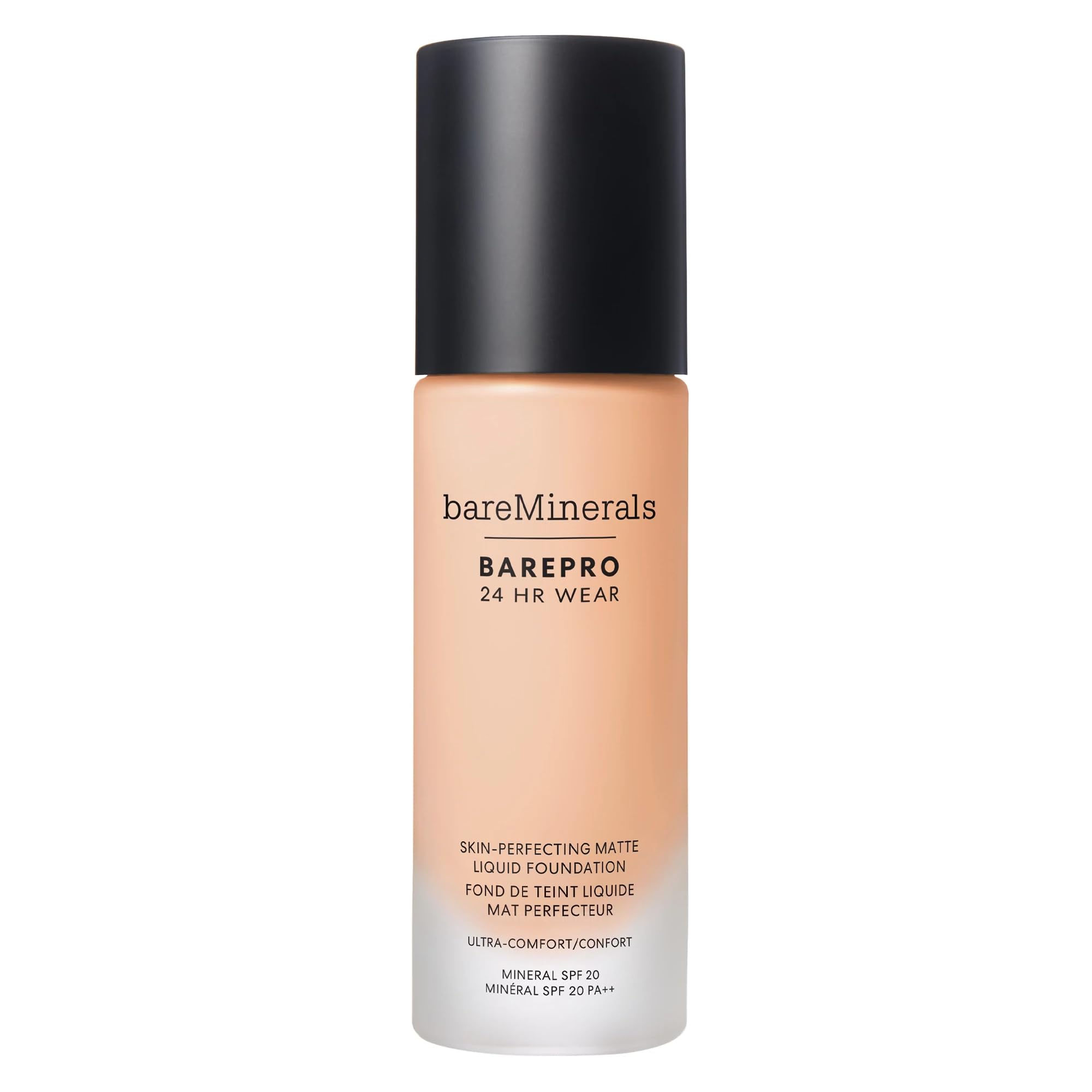bareMinerals front packaging showing shade fair 12C and SPF 20 benefit