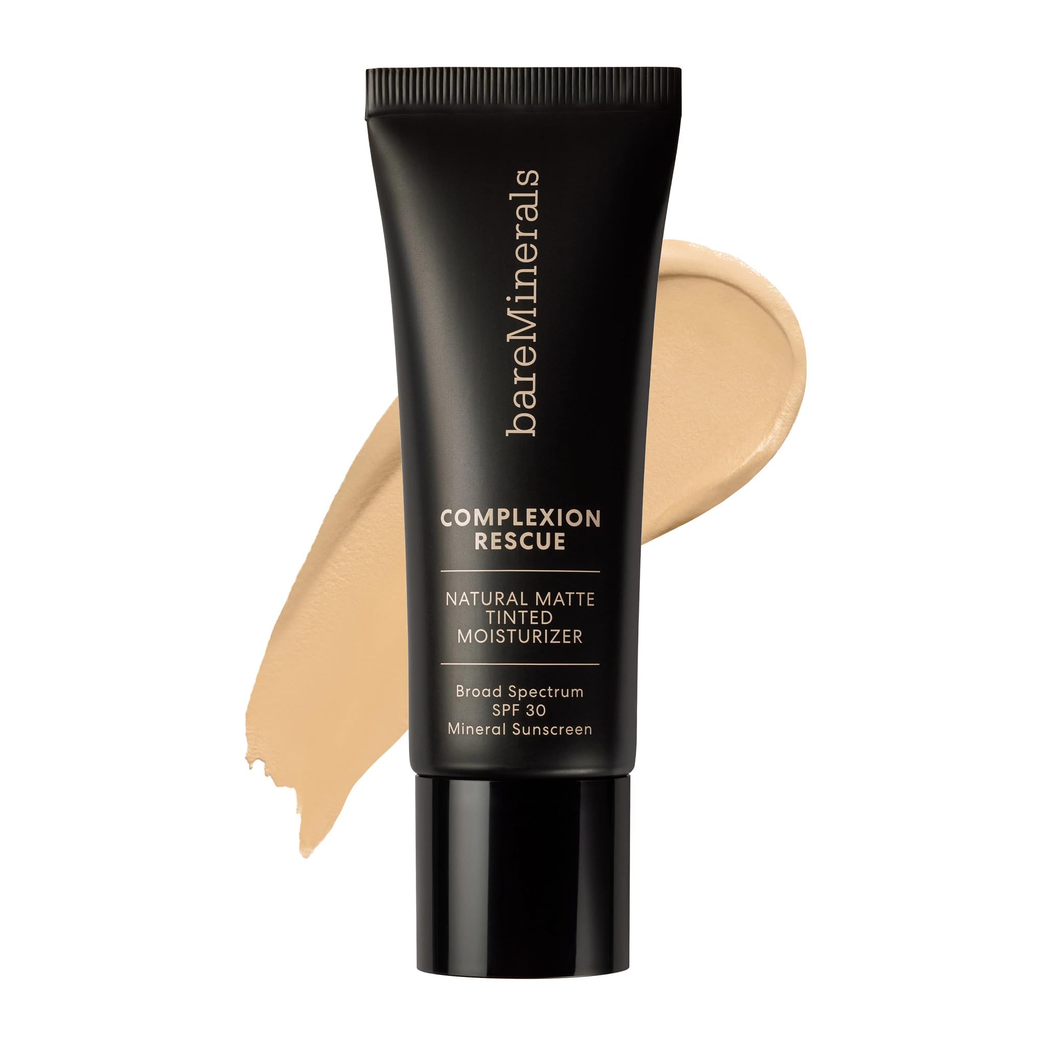 bareMinerals tube front view showing shade Bamboo and benefits