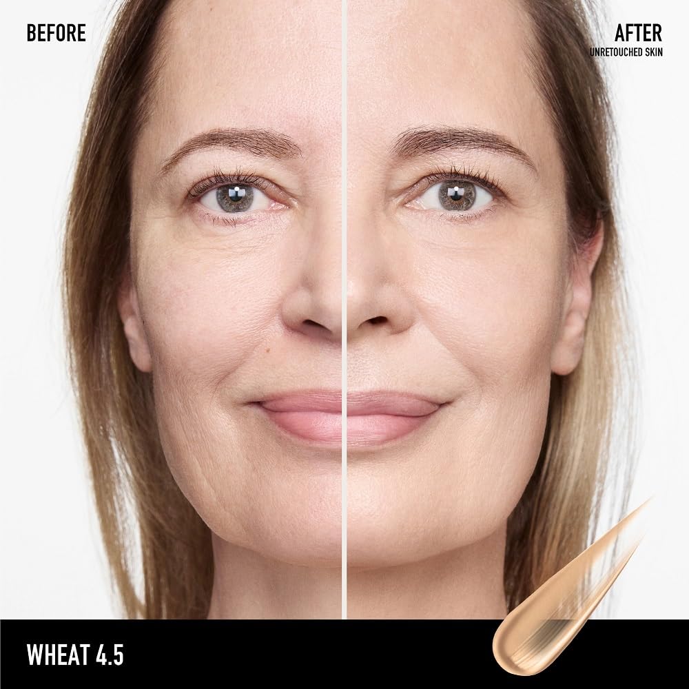 bareMinerals close-up texture swatch showing dewy finish and blendable benefit