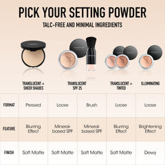 bareMinerals pot in hand to show size and portability for on-the-go use