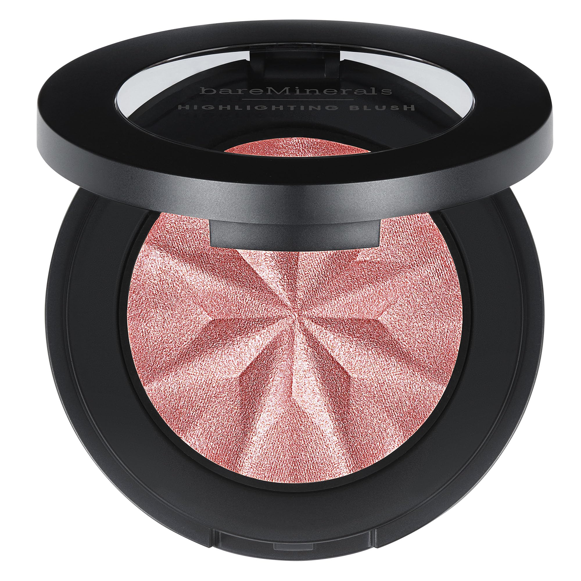 bareMinerals compact front view showing sleek packaging and easy portability