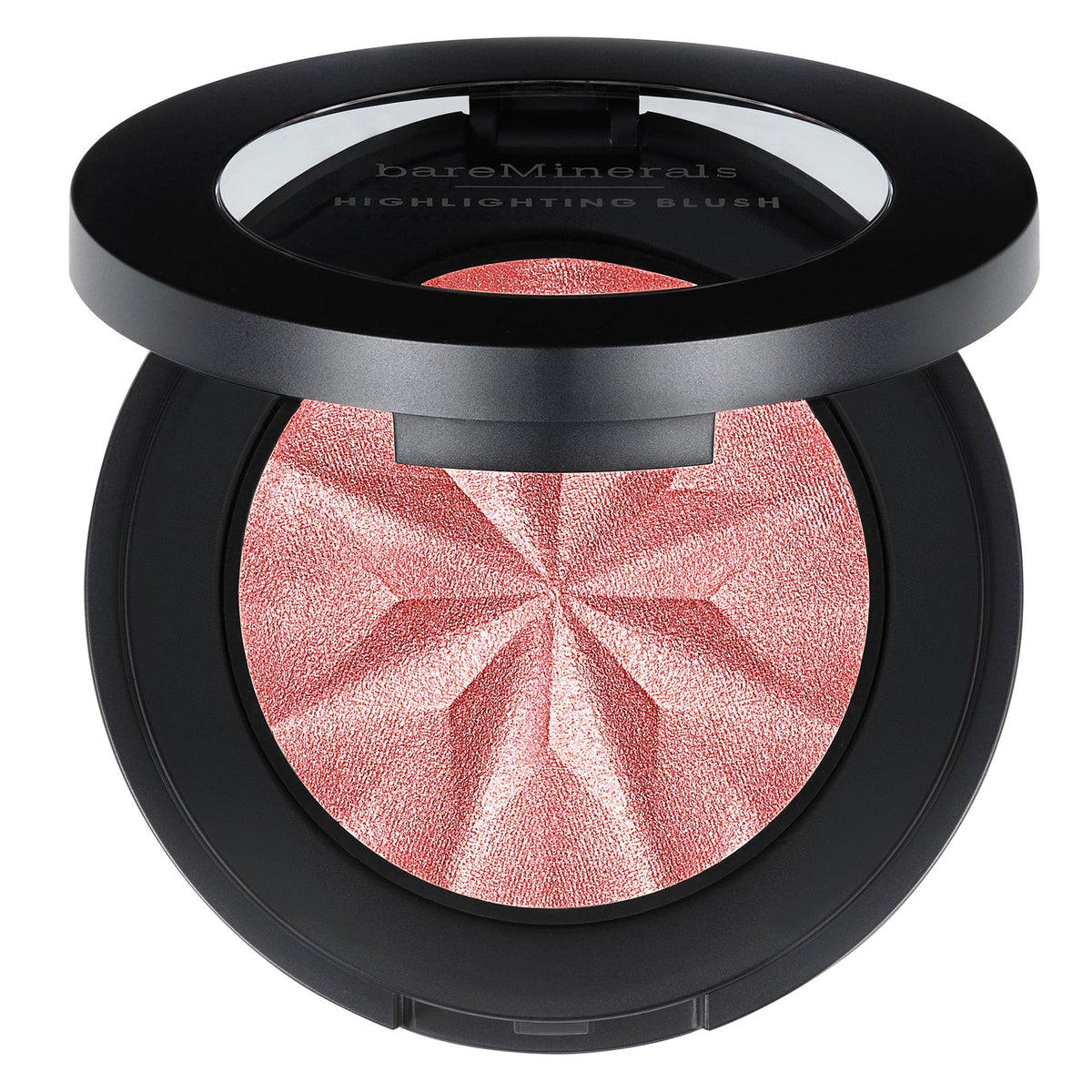 bareMinerals compact front view showing sleek packaging and easy portability