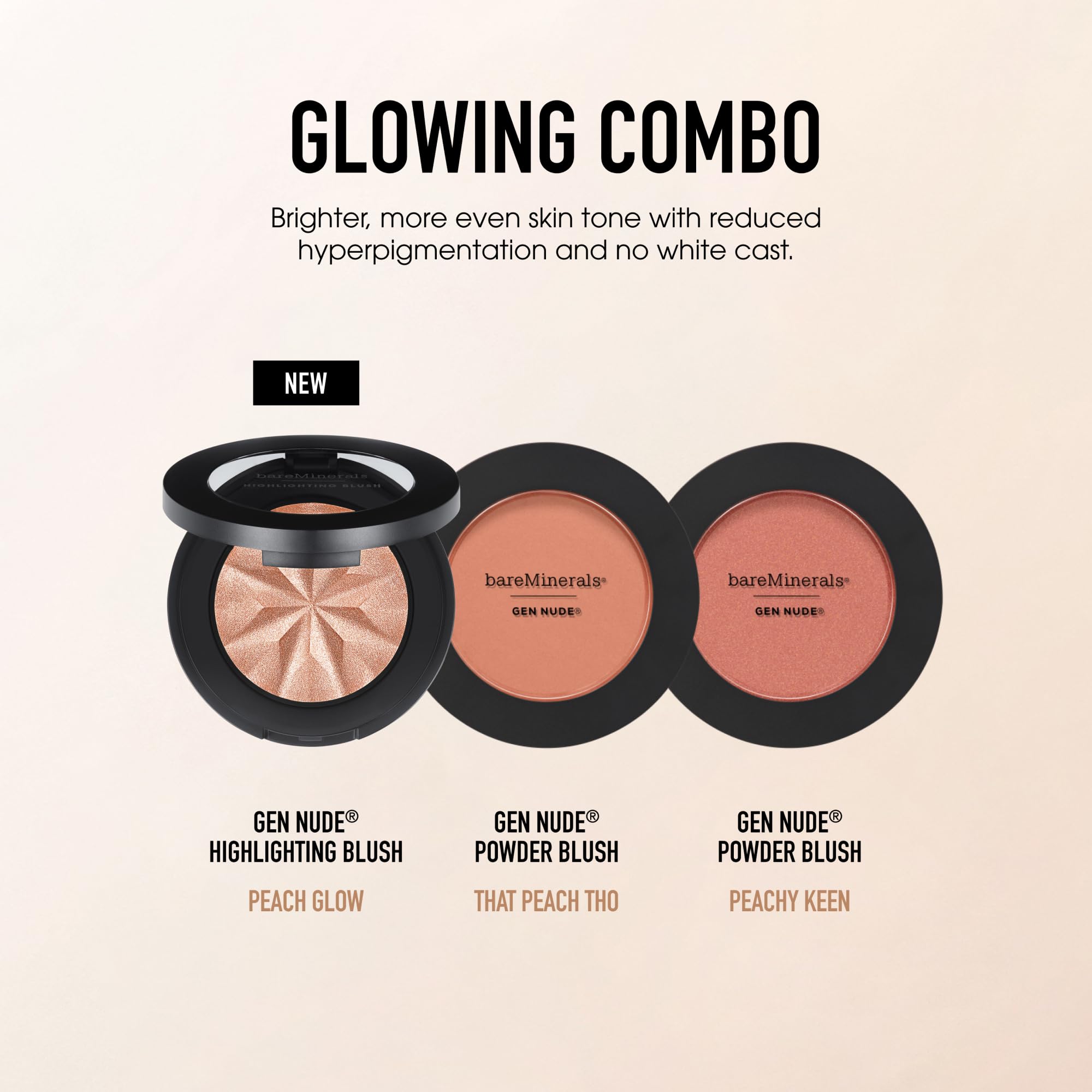 bareMinerals backside label showing ingredient-friendly formula for cleaner wear